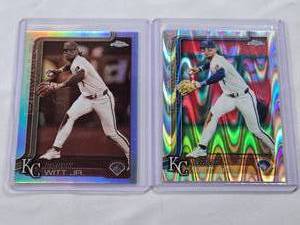 lot 277 image: Lot of 2 Bobby Witt Jr. 2025 Topps Chrome Refractor Cards