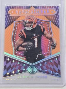 lot 284 image: JaMarr Chase 2024 Panini Illusions Abracadabra Acetate Insert #16 - Cincinnati Bengals Football Card