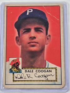 lot 291 image: Dale Coogan 1952 Topps #87 - Pittsburgh Pirates Vintage Baseball Card