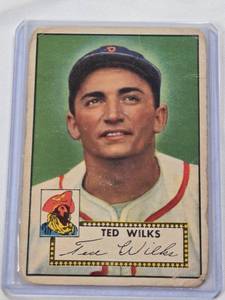 lot 308 image: Ted Wilks 1952 Topps #109 - Pittsburgh Pirates Vintage Baseball Card