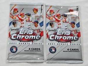 lot 311 image: Lot of 2 Unopened Packs of Topps Chrome 2021 Update Series