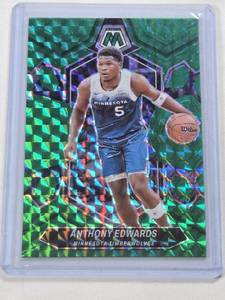 lot 321 image: Anthony Edwards 2023-24 Panini Mosaic Prizm #33 - Minnesota Timberwolves Basketball Card