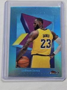 lot 325 image: LeBron James 2025 Topps Finest Refractor #45 - Los Angeles Lakers Basketball Card