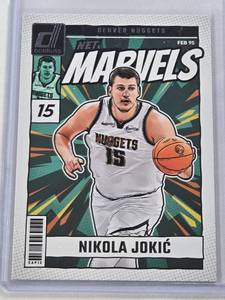lot 335 image: Nikola Jokic 2024-25 Panini Donruss Net Marvels #2 - Denver Nuggets Basketball Card