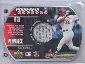 lot 347 image: Mark McGwire 1998 Upper Deck PowerDeck #P1 - St. Louis Cardinals Baseball Card