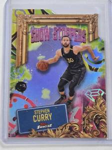 lot 354 image: Stephen Curry 2025 Topps Chrome Die Cut Refractor Show Stoppers #S-3 - Golden State Warriors Basketball Card