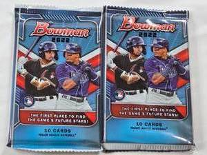 lot 369 image: Lot of 2 Unopened Packs of 2022 Bowman Baseball