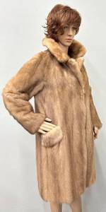 lot 23 image: Elegante Paris New York 35 Inch Fur Coat with Monogram Lining