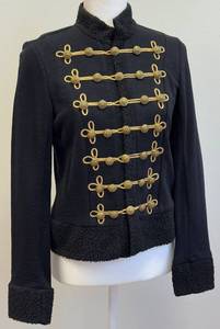 lot 26 image: Ralph Lauren Denim & Supply Black Military Jacket- Womans Size M