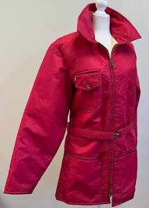lot 27B image: Sears 1970s Ted Williams Red Belted Jacket Mens Large
