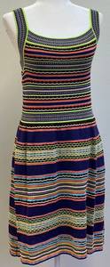 lot 29 image: Missoni Multicolor Knit Sleeveless Dress - Size 40
