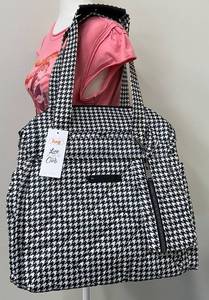 lot 34B image: Lug Saunter Houndstooth Tote Bag with Shoulder Strap
