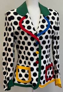 lot 35 image: Moschino Cheap and Chic Polka Dot Blazer, Size 10