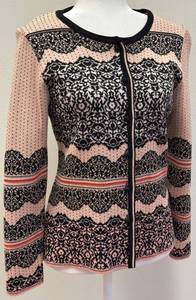 lot 44 image: Oleana Espeland Norwegian Wool Silk Knit Cardigan-Size S