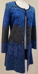 lot 14 image: Oleana Womens Merino Wool and Silk Knit Cardigan Jacket, Size S