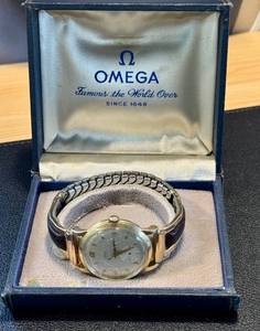 lot 17VB image: Vintage Omega Automatic 14K Gold Filled Wristwatch with Box