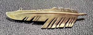 lot 39AC image: Sterling Silver Feather Brooch Pin