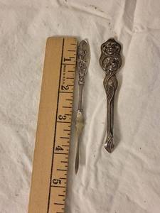 lot 198 image: Art Nouveau Sterling Silver Utensils by Unger Bros & Wirth Bros