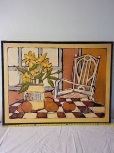 lot 36 image: Vibrant Still Life Painting by Randahl- 44 x 34