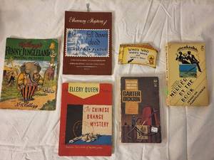 lot 195 image: Lot of Vintage Mystery and Childrens Books - Ellery Queen, Kellogg