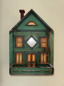 lot 62 image: Antique Wooden Doll House from Late 1800s