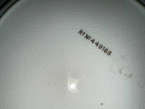 Pair of Antique Stick Spatter Spongeware Rabbitware Rabbit Plate ~ Jalopy Car c 1900