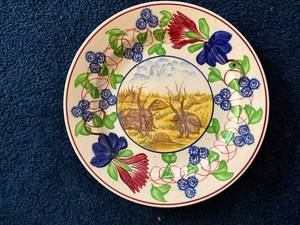 lot 156 image: Antique Rabbitware Ironstone, stick spatter, 9 inches