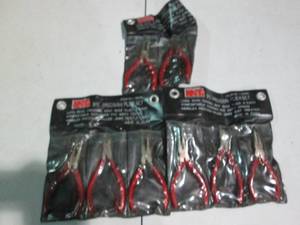 lot 9 image: Lot of 3-3pc precision pliers sets...