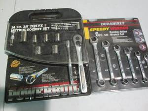 lot 17 image: Powerbuilt 14pc 38in metric socket...