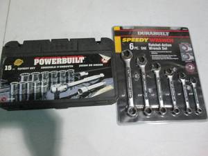 lot 41 image: 15pc Powerbuilt 12in metric socket...