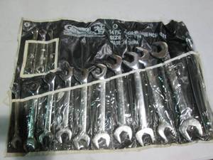 lot 43 image: 14pc Angle head SAE combination wre...