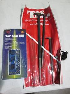 lot 127 image: 40pc heavy duty tap and die set and...