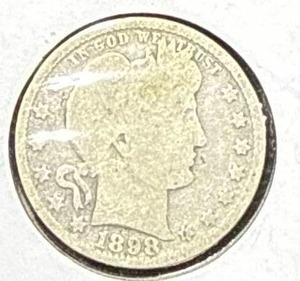 lot 26 image: 1898 Barber Half Dollar