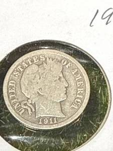 lot 32 image: 1911 Barber Dime