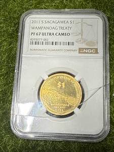 lot 39 image: 2011-S Sacagwea PF67 Cameo