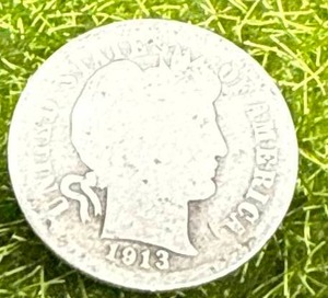 lot 40 image: 1913 Barber Dime