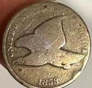 lot 47 image: 1858 Flying Eagle Cent