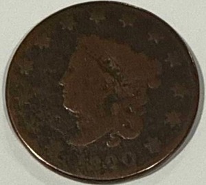 lot 49 image: 1820 Large Cent Penny