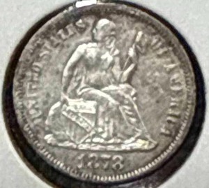 lot 53 image: 1878 Seated Liberty Dime