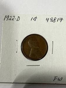 lot 57 image: 1922-D Lincoln Cent