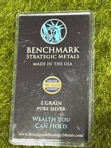 lot 58 image: 1 Grain .999 Silver Bar
