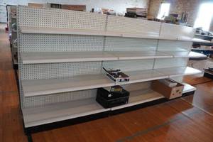 lot 16 image: 24 Linear Feet of Retail Gondola Shelving