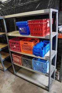 lot 5 image: Plastic Shelving