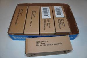 lot 139 image: 60 Sparkle Candle Sets