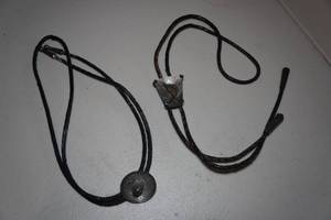 lot 172 image: 2 Sterling Silver Bolo Ties