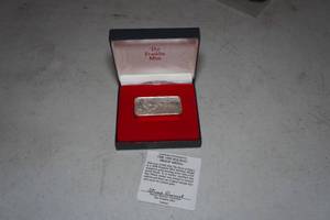 lot 1A image: Franklin Mint 1000 Grain Sterling Silver Medal