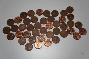lot 1I image: US Wheat Penny Coins
