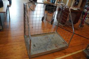 lot 228 image: Rolling Wire Sided Shelf