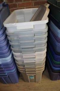 lot 243 image: Stack of Storage Totes