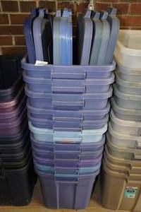 lot 242 image: Stack of Storage Totes